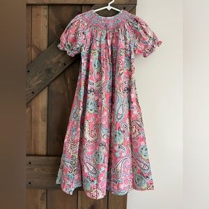 Amanda Remembered smocked paisley boutique maxi dress, girls size 6